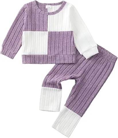 Pyjamas bébé avec motifs arc-en-ciel et fleurs, lot de 4