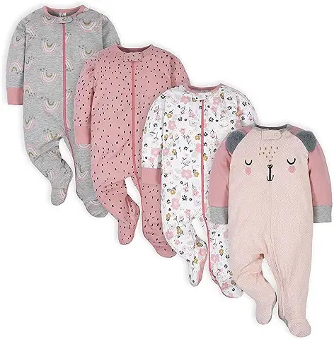 Lot de bodies bébé blancs en coton doux et respirant pour nouveau-nés