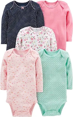 3-Pack Baby Sleep & Play Rompers - Soft Cotton Footed Pajamas