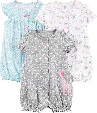 3-Pack Baby Sleepers - Cotton Footed Pajamas with Zipper