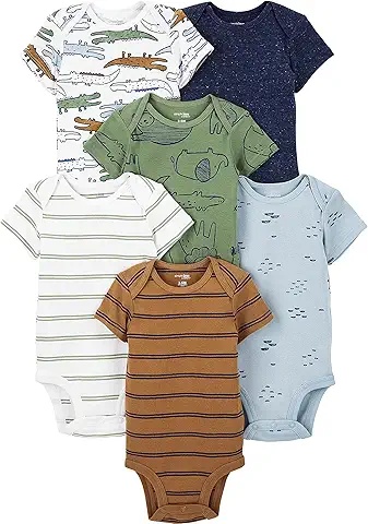 Jungle Adventure Baby Bodysuits (Set of 6)