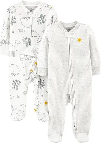 Baby Sleepwear with Animal and Floral Prints (2-Pack)