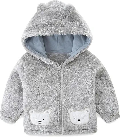 Soft Baby Bear Hooded Fleece Jacket