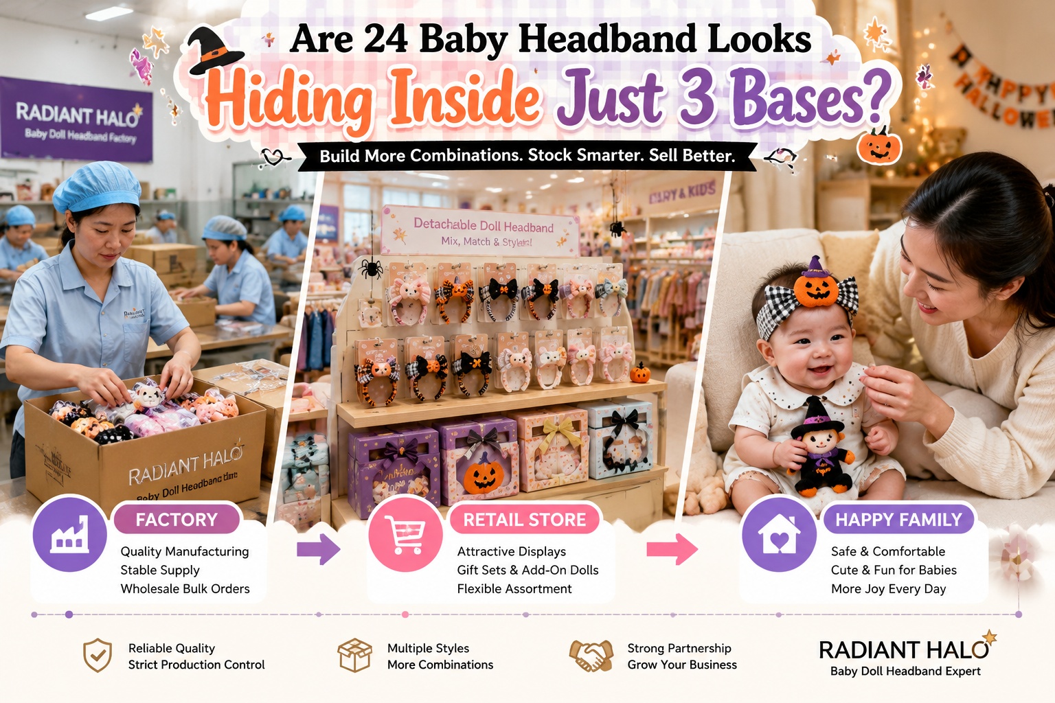 Are 24 Baby Headband Looks Hiding Inside Just 3 Bases—or Are You Still Stocking Every Finished Combination? 😲