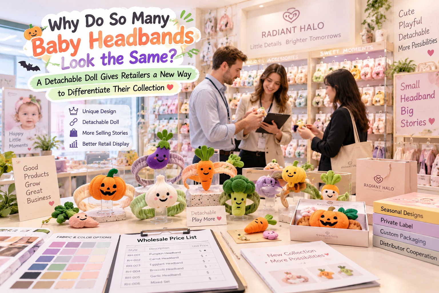 Why Do So Many Baby Headbands Look the Same? A Detachable Doll Gives Retailers a New Way to Differentiate Their Collection 🎀