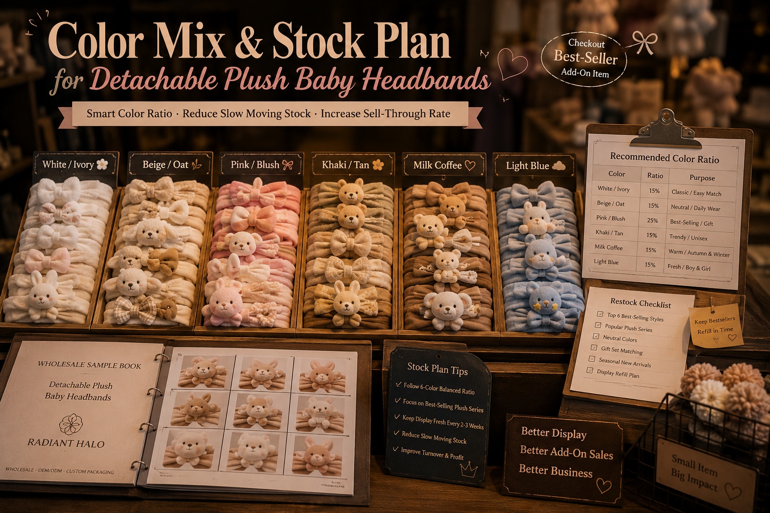 Why Baby Headbands Don’t Sell on Side Shelves — and How Checkout Displays Help Baby Stores Sell More Add-Ons