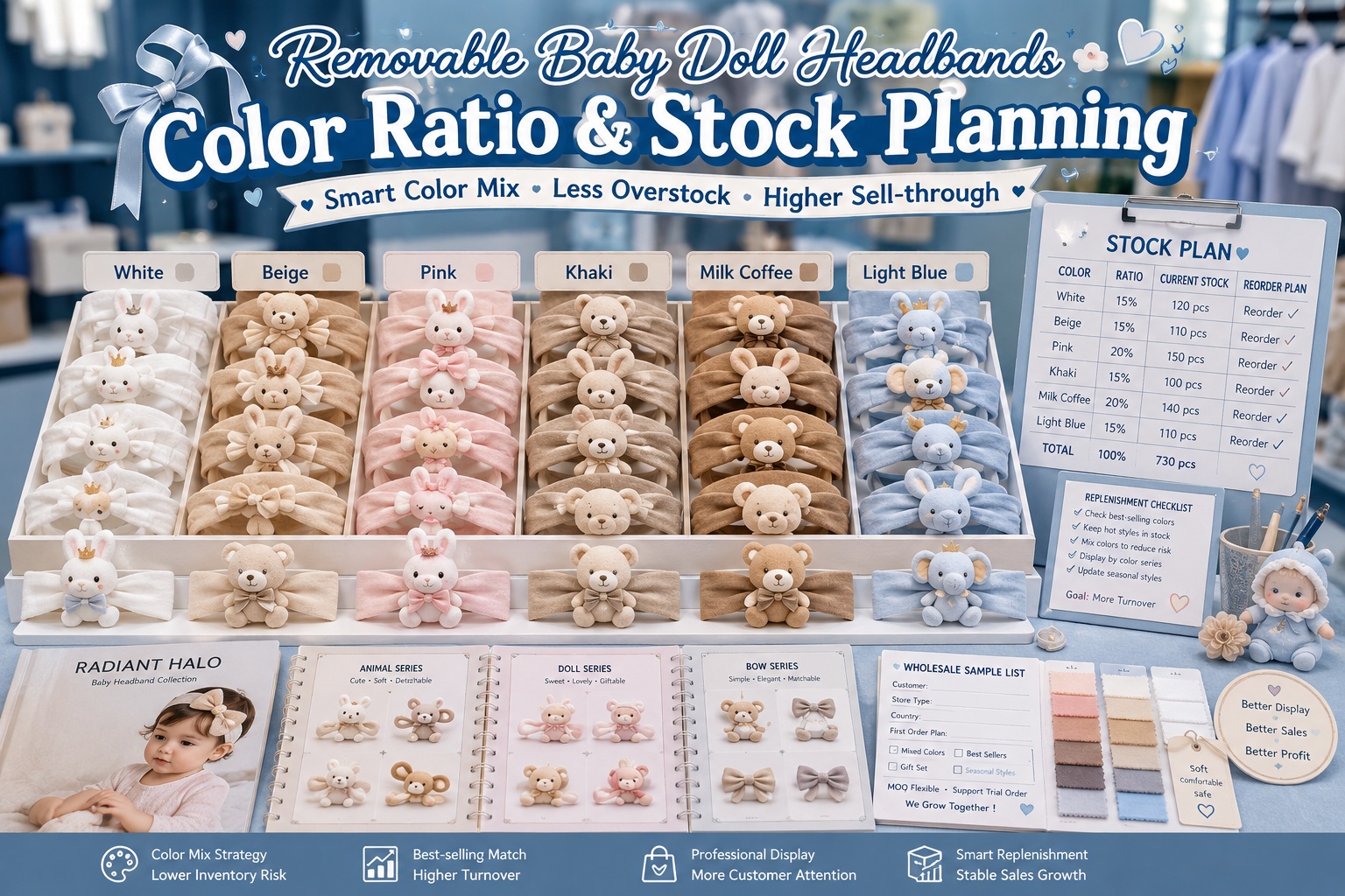 Are Cute Baby Headbands Only Getting Likes, While Removable Doll Headbands Help Boutiques Get Real Customer Questions?