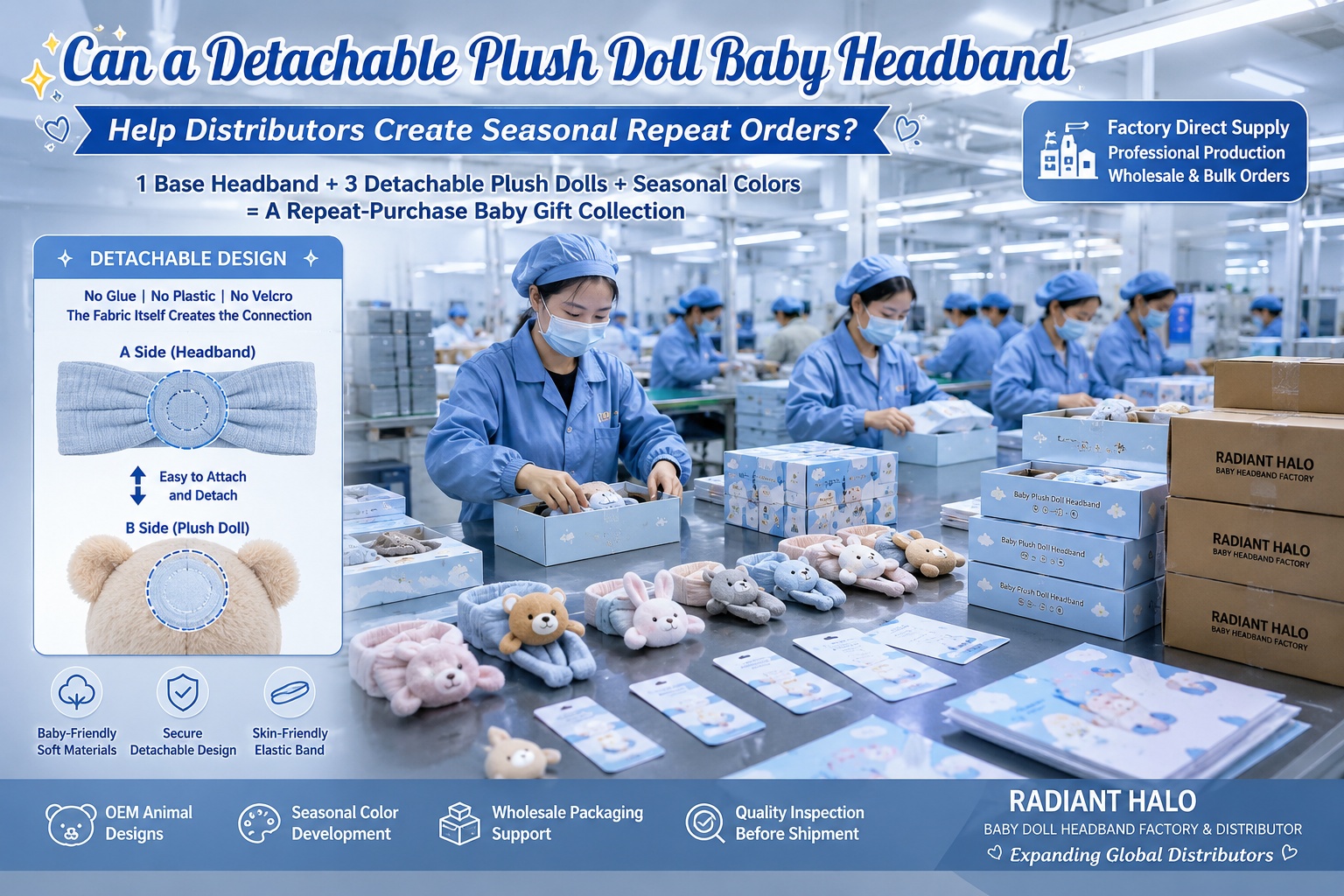 Can a Detachable Plush Doll Baby Headband Help Distributors Create Seasonal Repeat Orders?