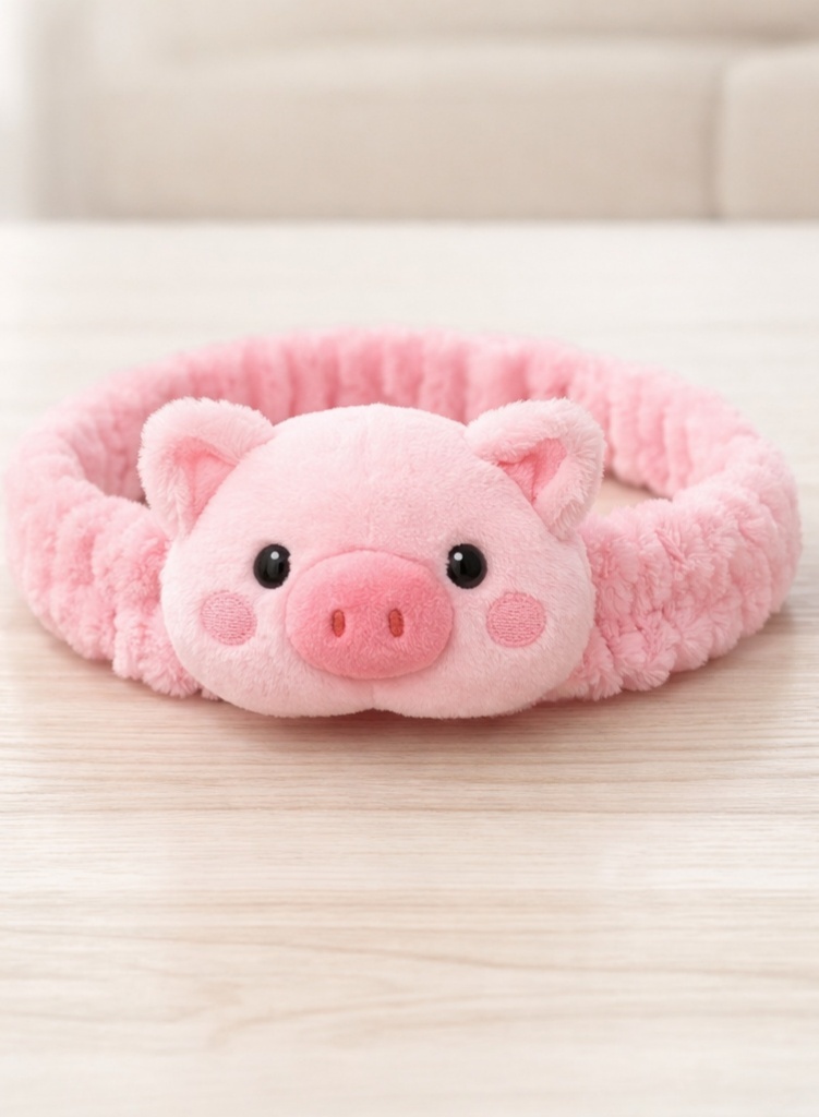 Diadema Infantil de Peluche con Diseño Animal, Ideal para Boutique y Regalo de Bebé