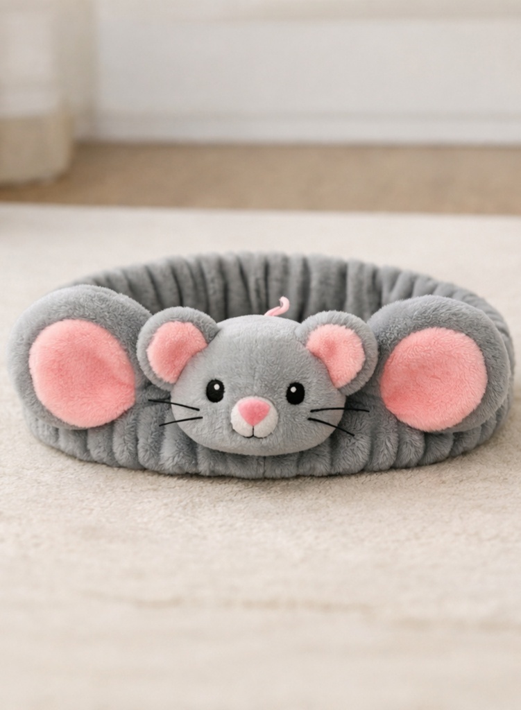 Diadema Suave de Juguete de Peluche Animal para Bebé, Perfecta para Fotos y Regalos