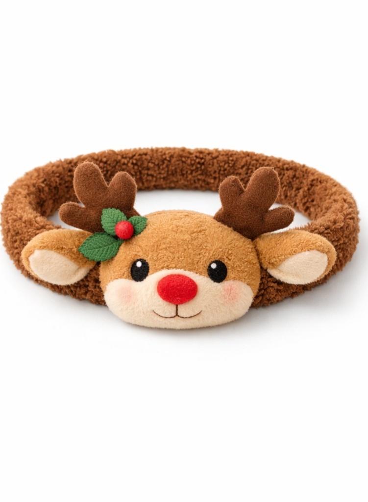 Diadema Boutique de Peluche con Motivo Animal para Bebé, Tierna, Suave y Lista para Regalar