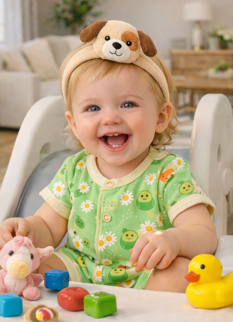 Diadema de Peluche con Estilo Animal para Bebé, Suave y Encantadora para Regalo