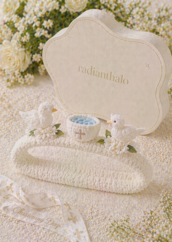 🕊️ Wholesale Baby Baptism Detachable Plush Holy Water Bottle Headband for Newborn Christening Ceremony