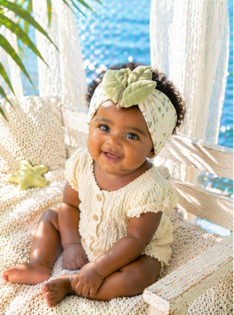 Boutique Baby Girl Detachable Plush Leaf Cluster Floral Headband Soft Stretch Wholesale Hair Band