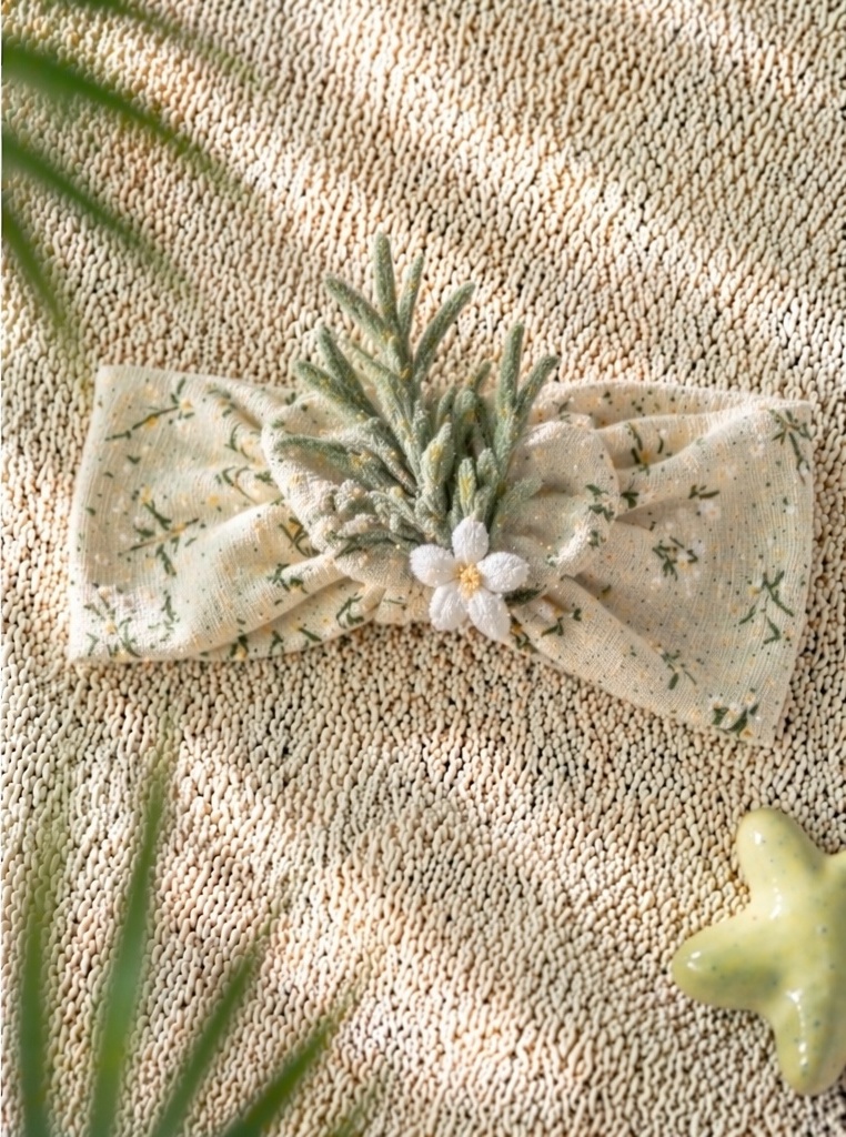 Bentiță florală pentru bebeluși en-gros cu floare de rozmarin din pluș detașabilă, accesoriu boutique moale și elastic pentru păr