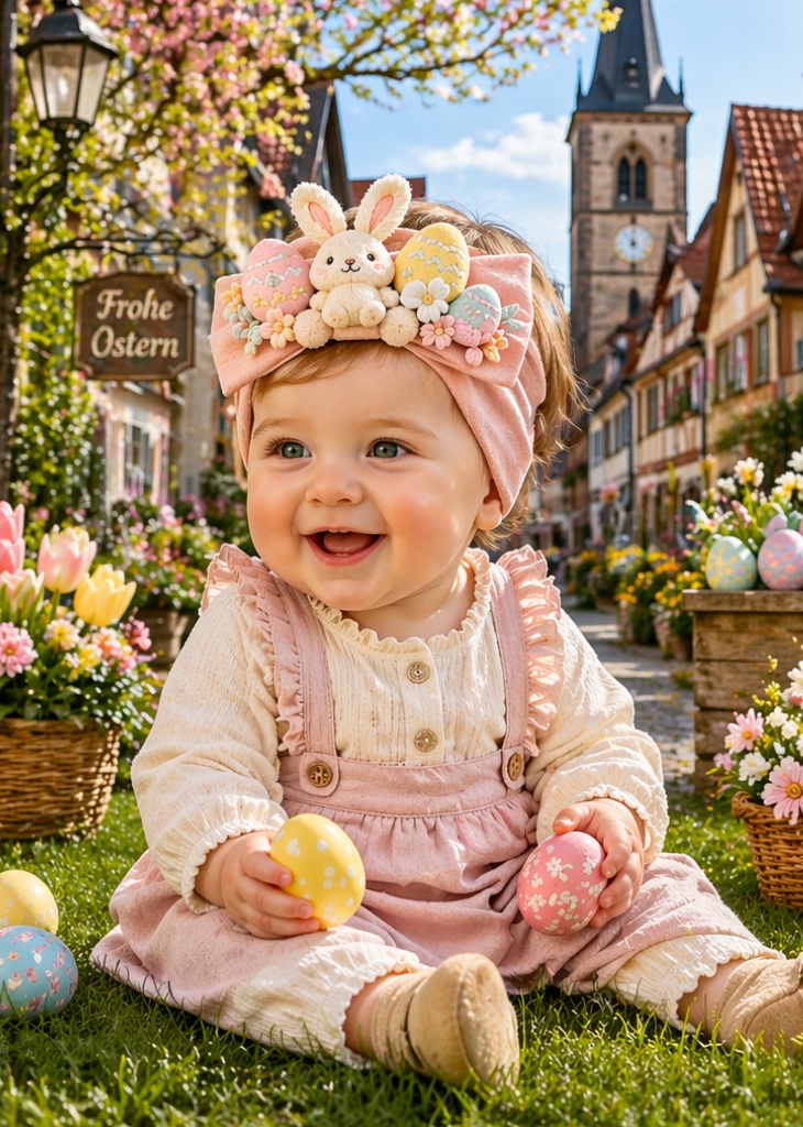 OEM ODM Wholesale Easter Bunny & Egg Baby Headband | Custom Factory Supplier