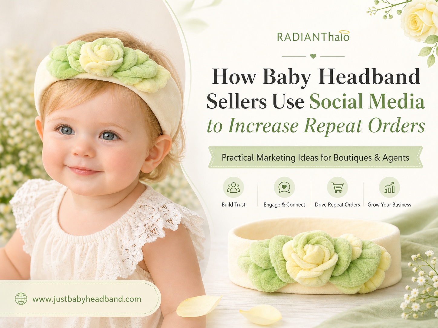 🧸 How Can Baby Headband Sellers Use Social Media Content to Increase Repeat Orders?