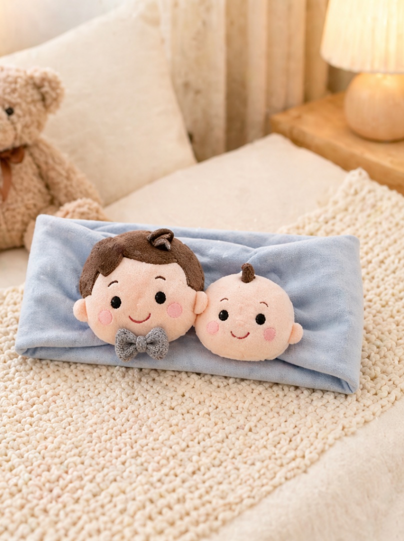 Faixa de Cabelo Bebê com Boneco de Pelúcia Removível para Atacado, Boutique e Marca Própria