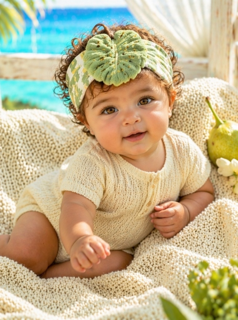 Best-Selling Style Baby Plush Doll Headband with Statement Monstera Design for B2B Display Appeal