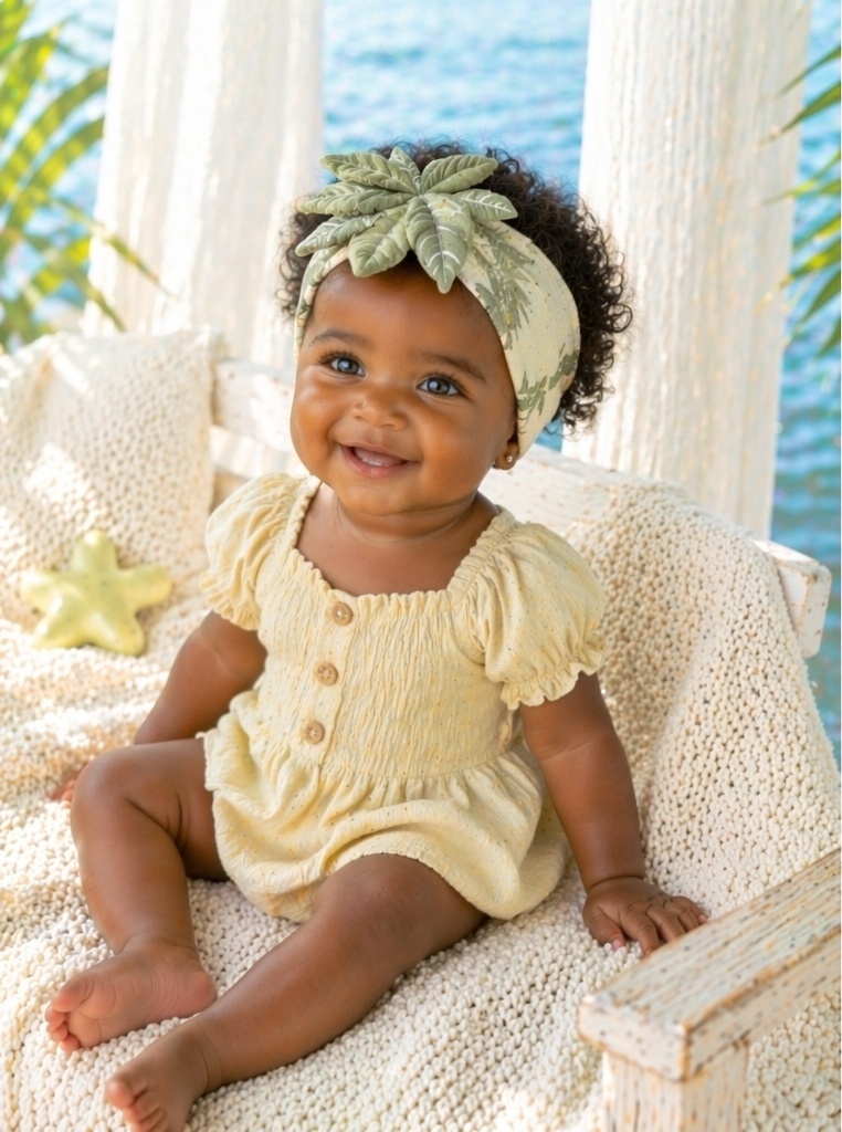 Soft-Touch Baby Plush Doll Headband with Layered Leaf Cluster for Premium Baby Accessory Buyers