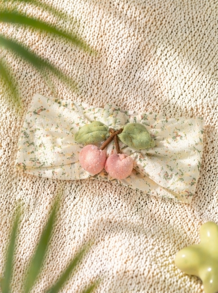 Charming Baby Plush Doll Headband with Cherry Detail for Cute Seasonal B2B Collections