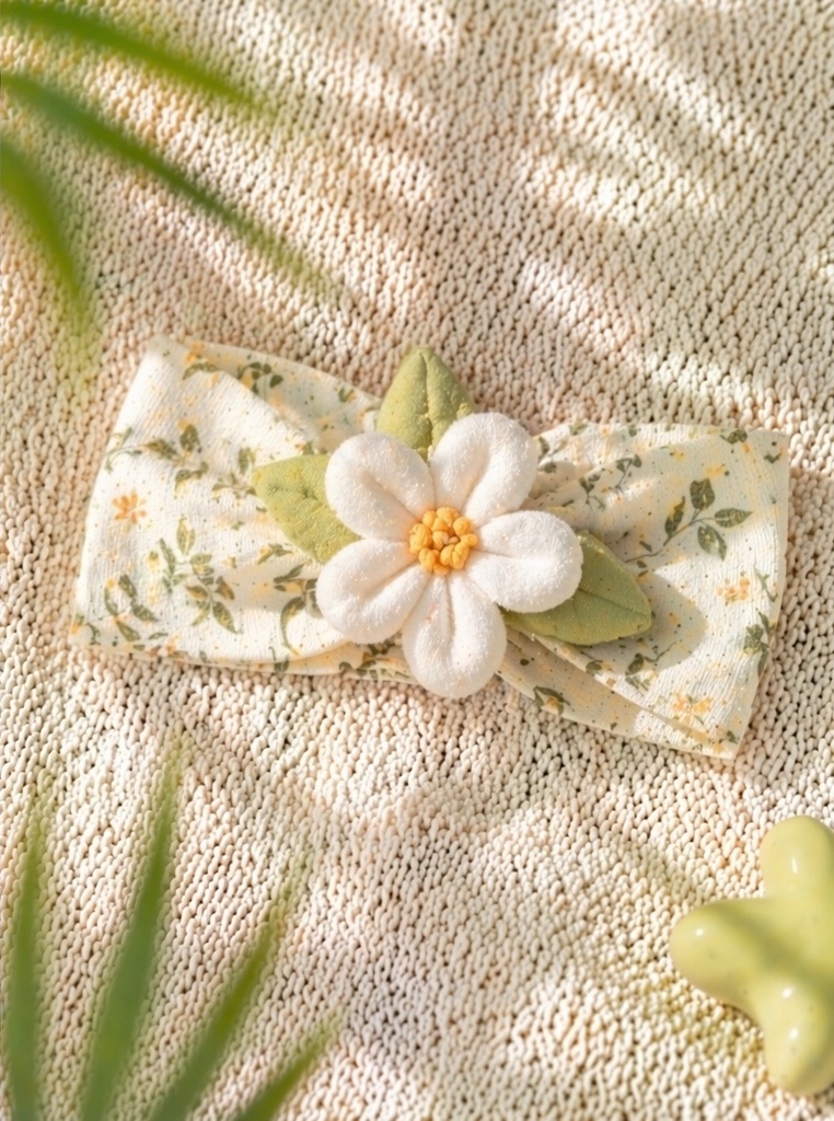 Boutique Favorite Baby Plush Doll Headband with Soft Daisy Flower for Sweet Baby Gift Collections