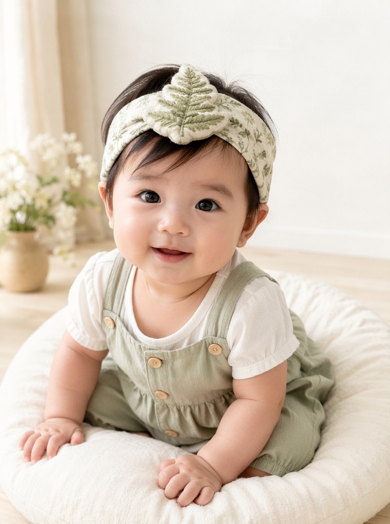 Diadema de bebé con flor blanca desmontable para tiendas y distribuidores B2B