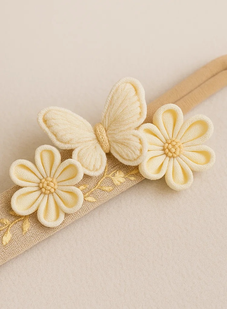 Buttercup Bloom Butterfly Baby Headband