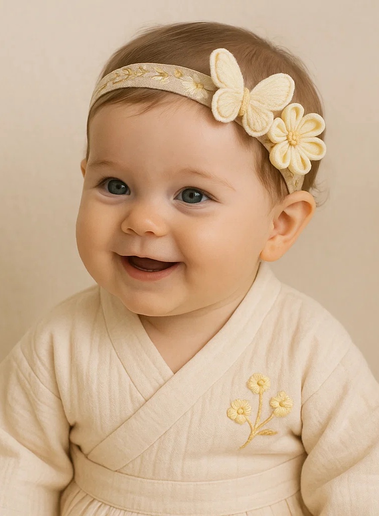 Buttercup Bloom Butterfly Baby Headband