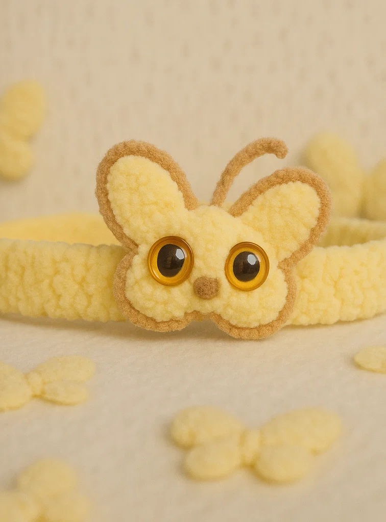 Yellow Butterfly Baby Headband | Cute and Playful Baby Fashion Accessory