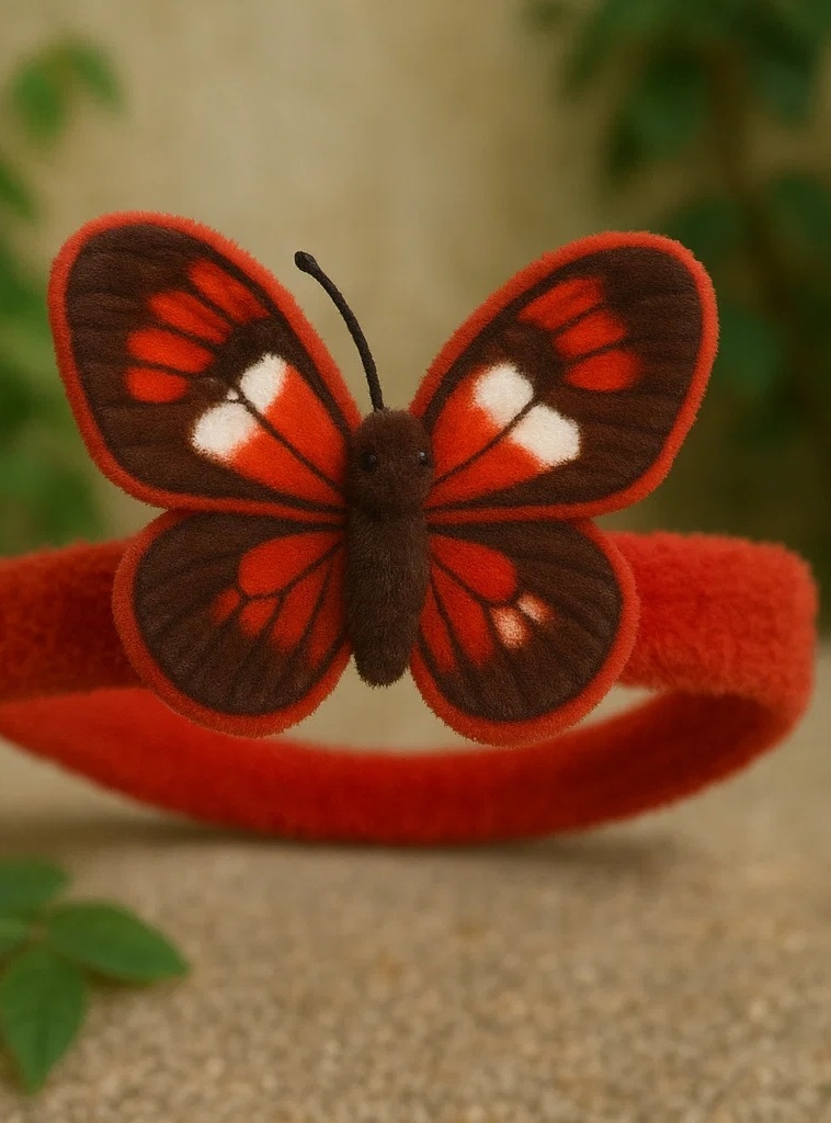 Abnehmbare Schmetterlingsplüsch Baby Stirnband - Weich, bequem und stilvoll für Säuglinge