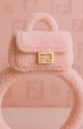 Faixa de cabelo para bebê &quotF