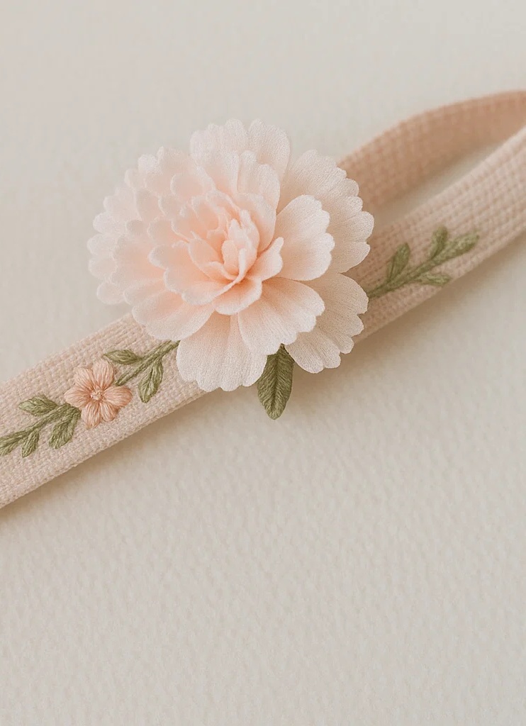 Elegantes Blumen-Stirnband für Babys – Weiches Haarband für Mädchen
