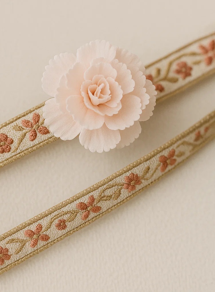 Faixa de Cabelo Bebê Flor Rosa – Faixa Macia e Fofa para Meninas