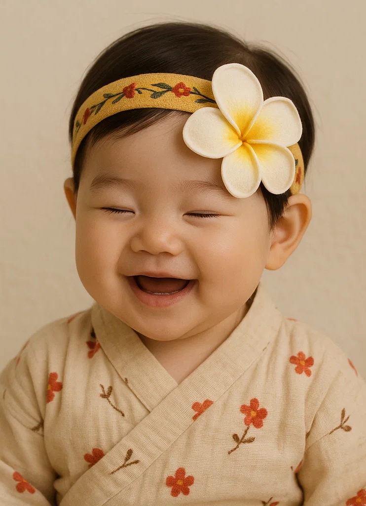 Diadema de bebé con flor elegante - Diadema suave para niña