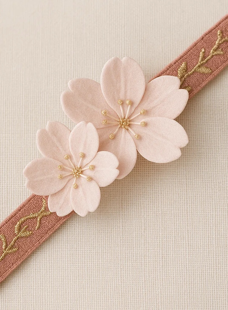 Diadema de bebé con flor rosa - Diadema suave y dulce para niña