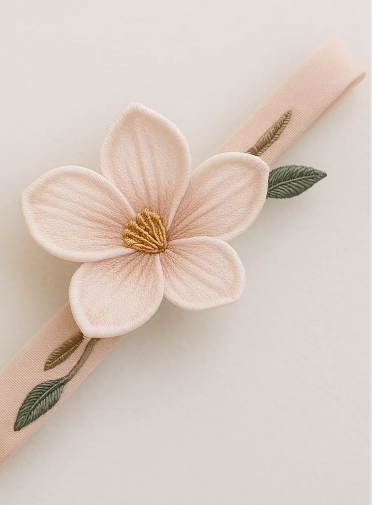 Charming Baby Headband with Handcrafted Floral Embellishments