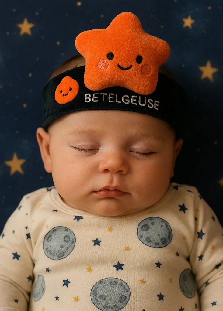 Betelgeuse Star Plush Baby Headband – Soft Newborn Photo Prop