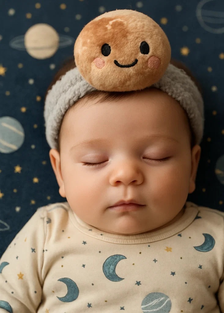 Plyšová dětská čelenka s hvězdou Betelgeuse