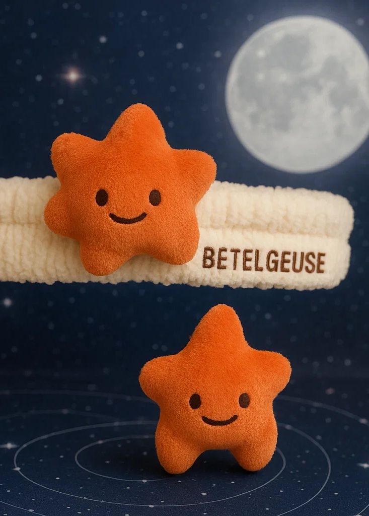 Diadema de peluche para bebé con estrella Betelgeuse