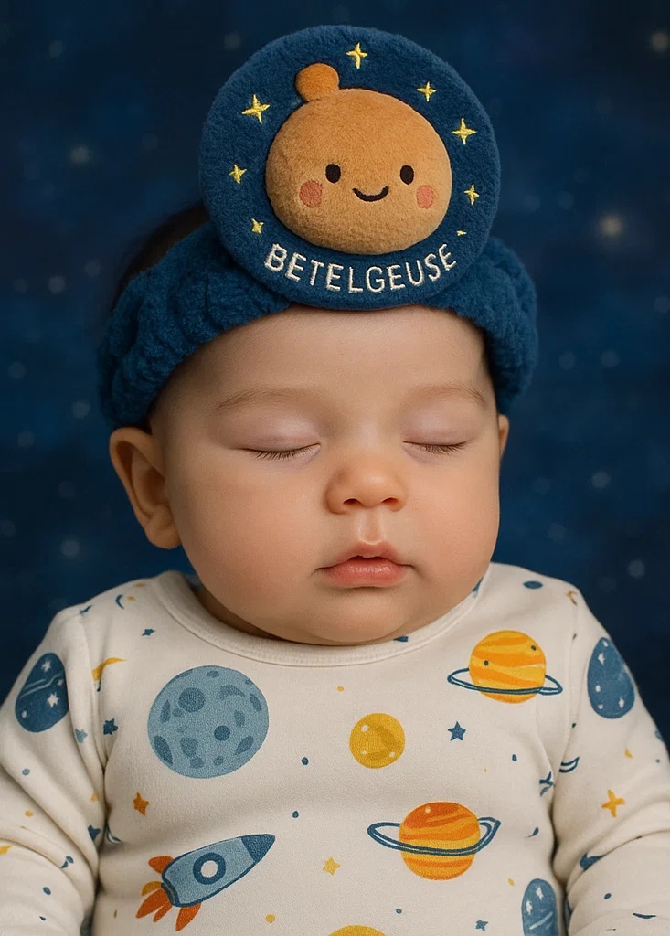 Beebi peapael Betelgeuse tähega, pehme plüüs