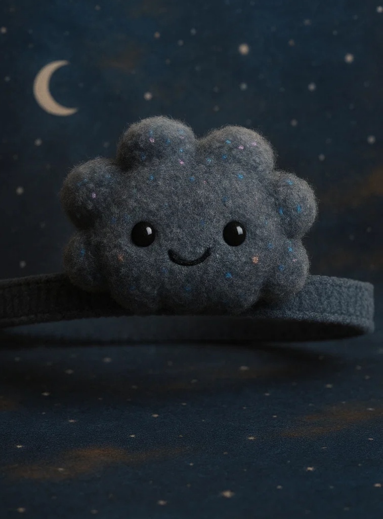 Cloud Plush Baby Headband – Soft Newborn Photo Prop