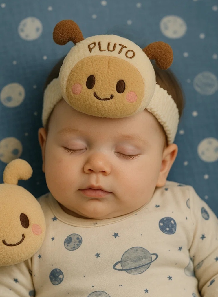 Bandă pentru cap Pluto pentru bebeluși