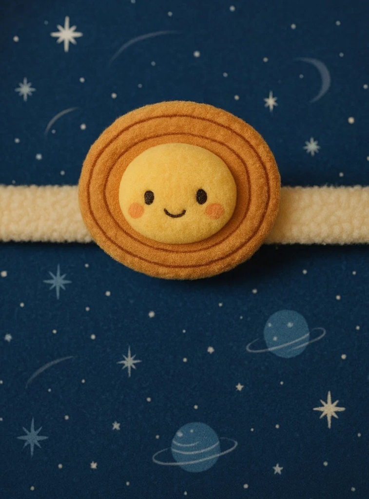 Plüsch-Baby-Stirnband mit Planet