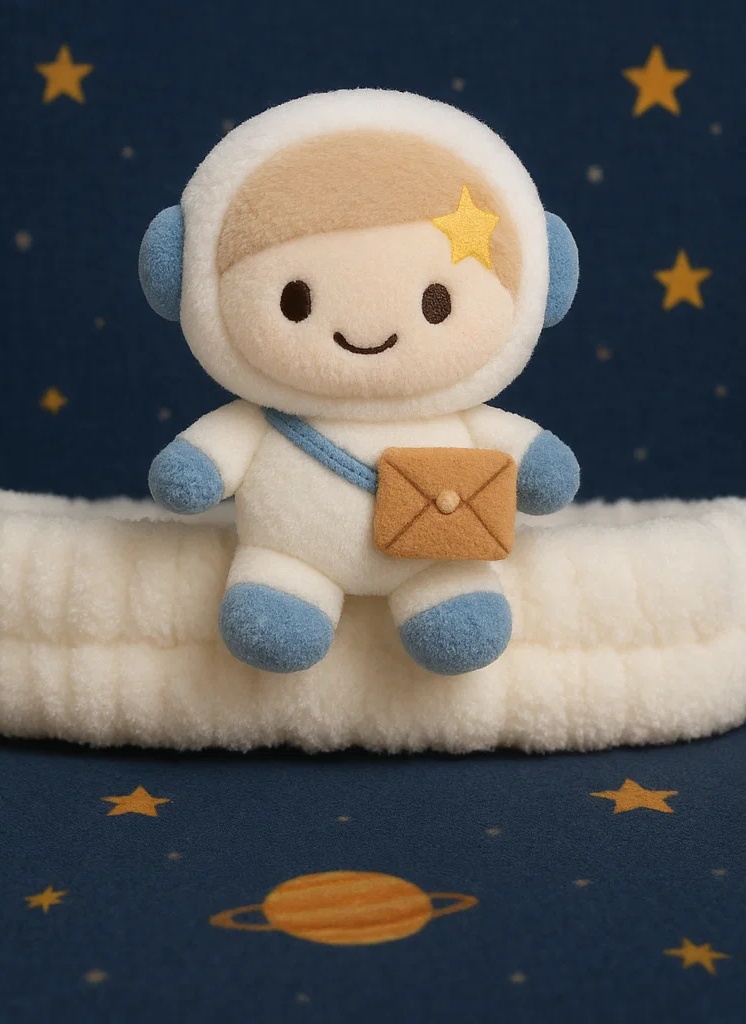 Planet Explorer Plush Baby Headband – Soft and Cute Space-Themed Headwear for Newborn Photography