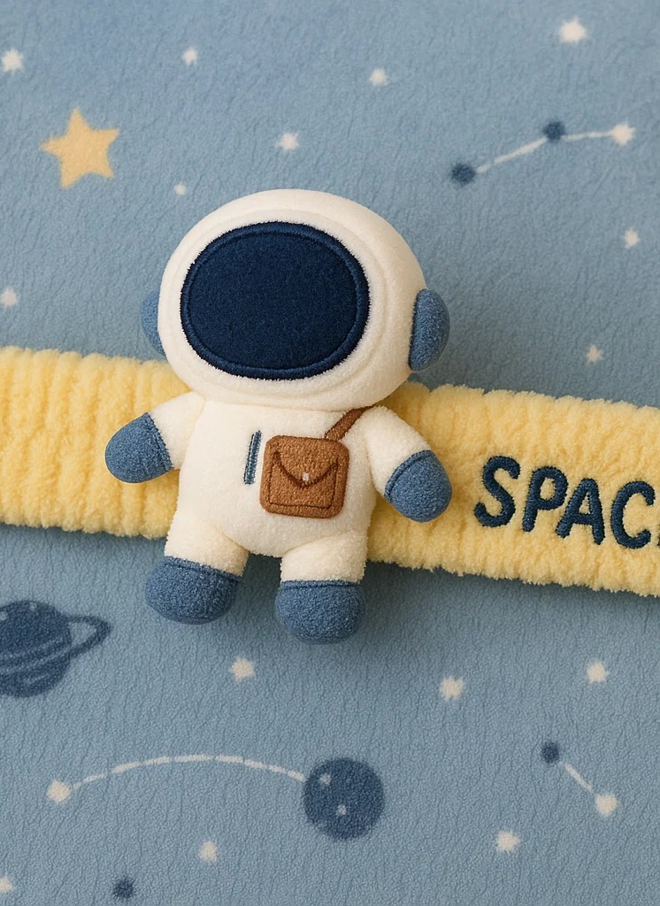 Space Astronauten Plüsch Baby Stirnband – Weiche und süße Kopfbedeckung für Neugeborenenfotografie