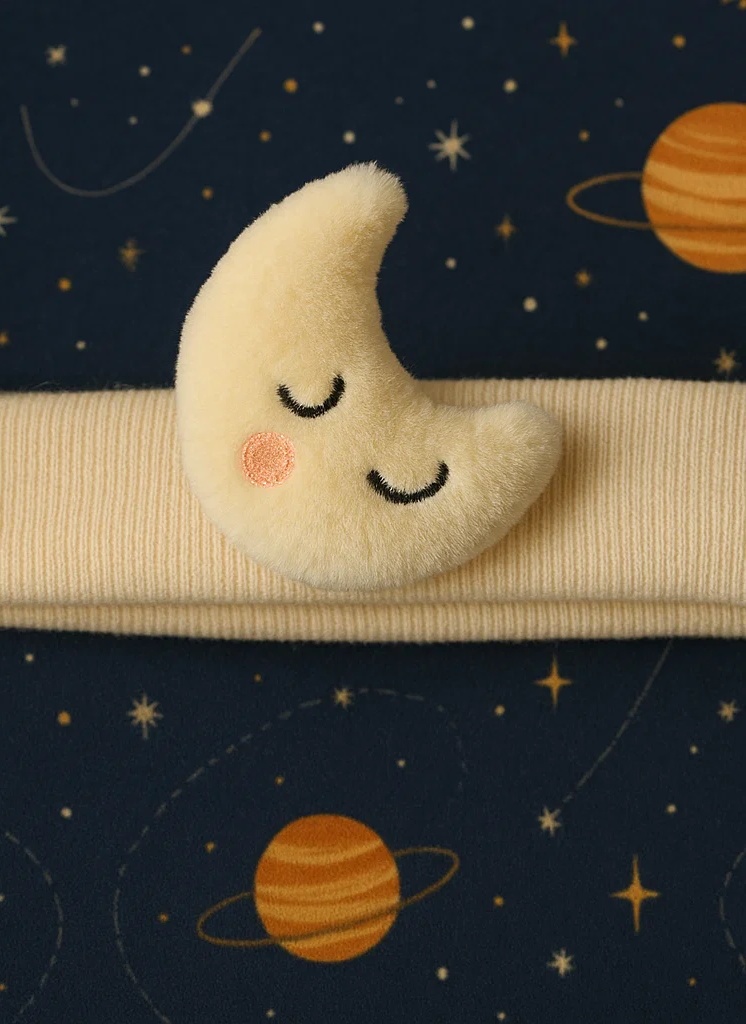 Moon Plush Baby Headband – Soft and Cute Headwear for Newborn Photography
