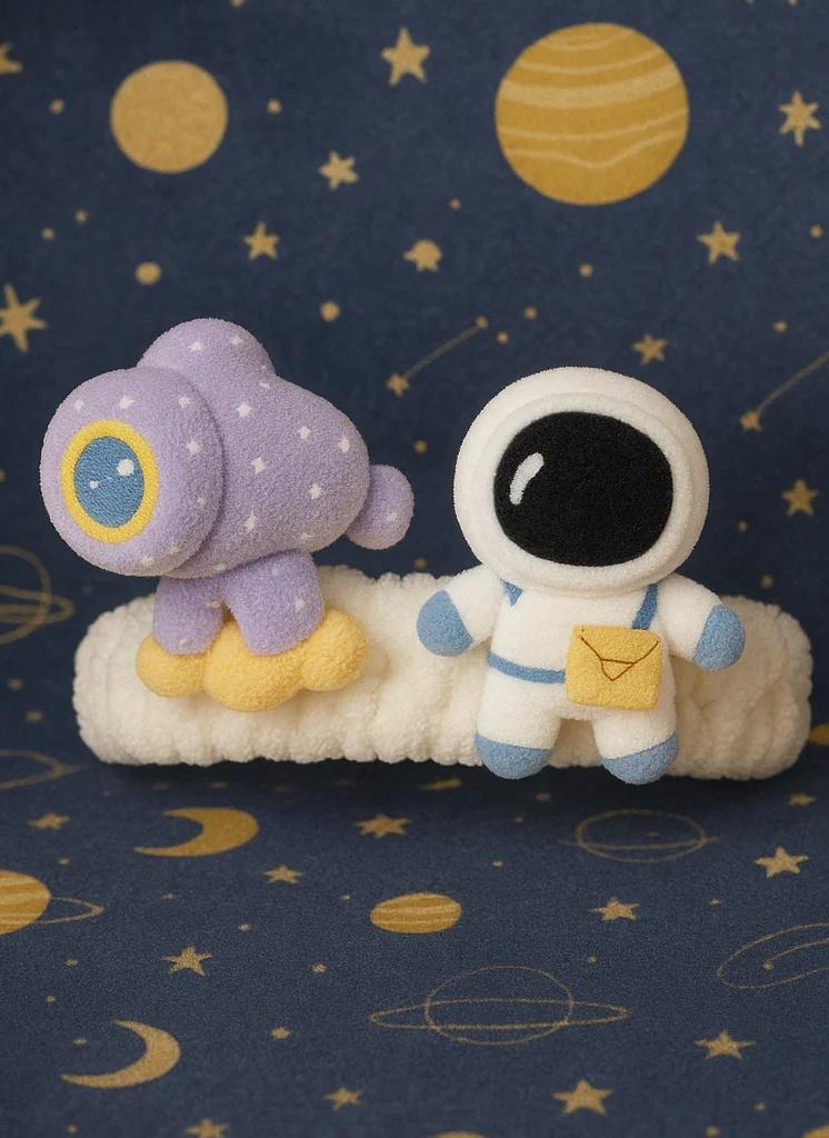 Baby Astronauten- und Teleskop-Stirnband
