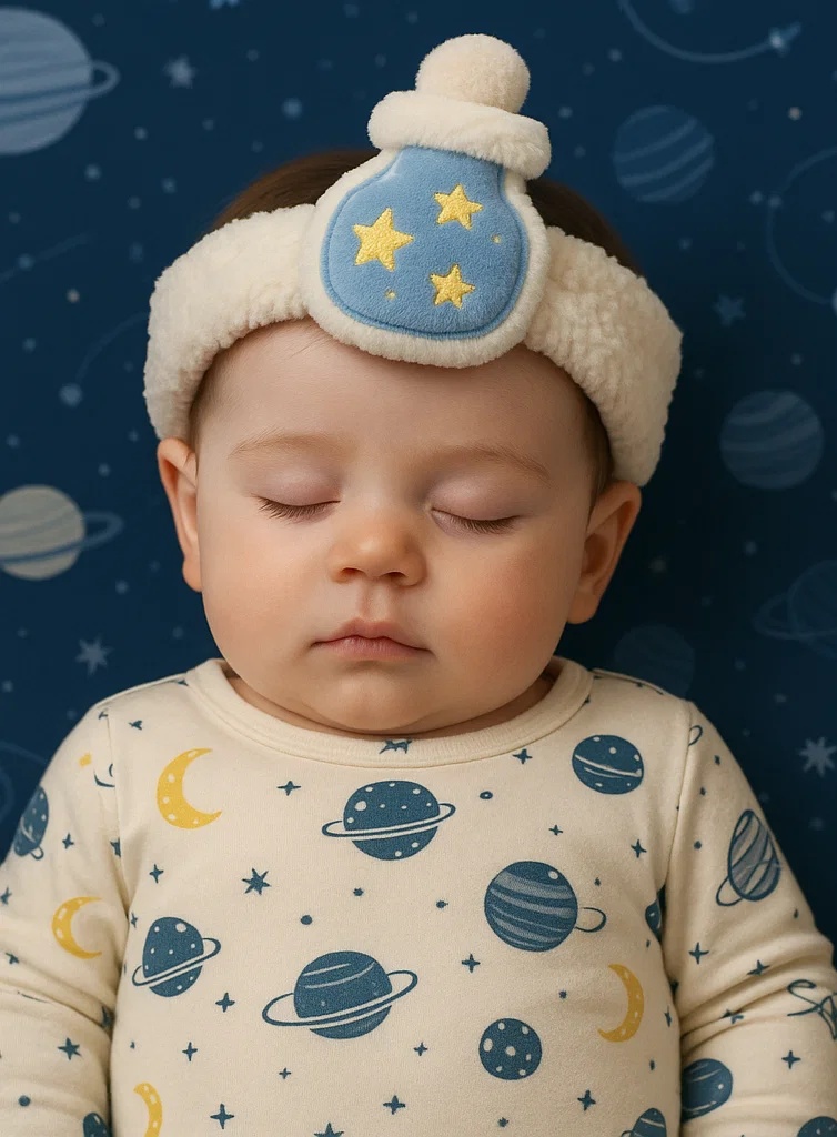 Baby Astronaut Headband - Star Bottle Design