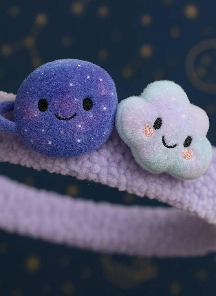 Planet and Cloud Baby Headband